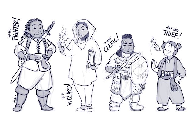 Halls of Hazakor Sketches